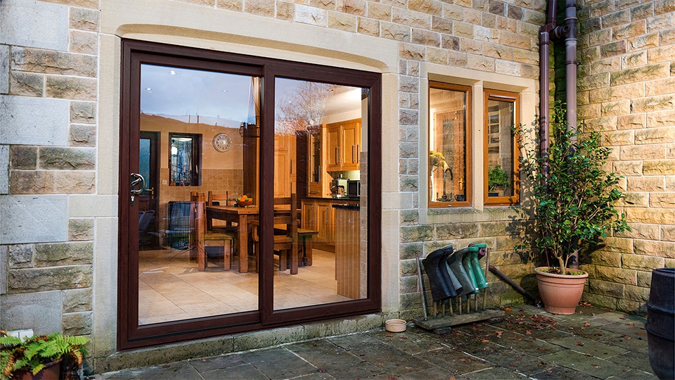 Upvc sliding store patio doors